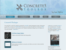 Tablet Screenshot of concrete5packages.com